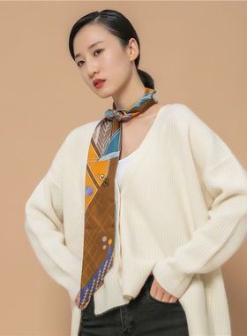 丝巾飘带通勤百搭女士点缀造型
