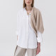 Oversize loose boyfriend style long sleeve shirt