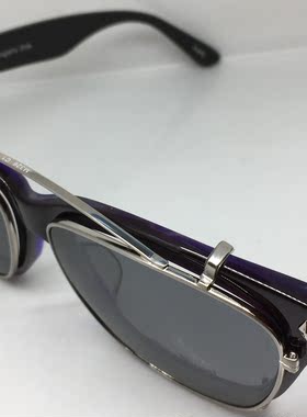 Mike Nuosl M326 深紫色板材眼镜夹片太阳镜套镜英伦风