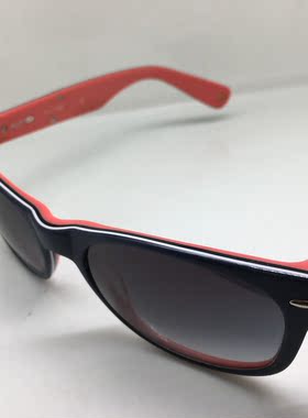 RUSTY STOP蓝色红色板材小脸方形太阳镜 墨镜