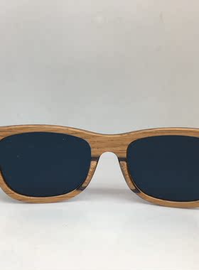 Nevmos棕色实木框架太阳镜偏光墨镜
