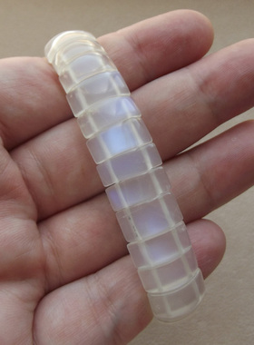 颗颗超强蓝光 天然斯里兰卡冰种月光石手链手排 正品水晶