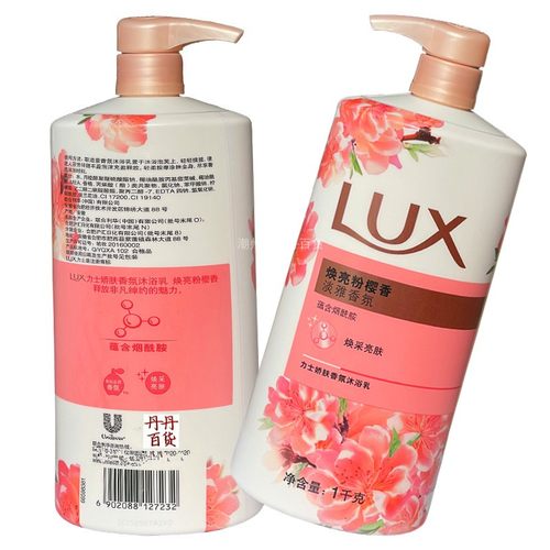 LUX/力士沐浴露樱花香柔润1000g精油持久留香香氛沐浴乳男女家庭-图1