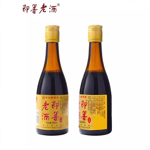 山东特产即墨黄酒做阿胶专用酒半甜即墨老酒低度瓶装黄酒陈酿米酒 - 图1