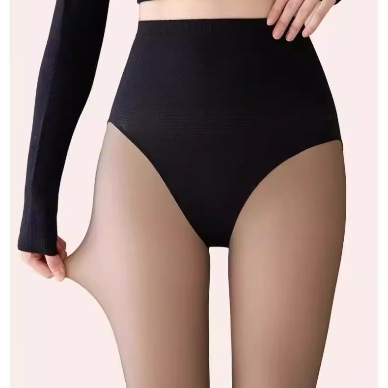 花仙子黑透肤光腿神器冬季加绒加厚黑丝打底裤女2025新款,淘宝优惠券,粉丝福利购,淘宝优惠卷