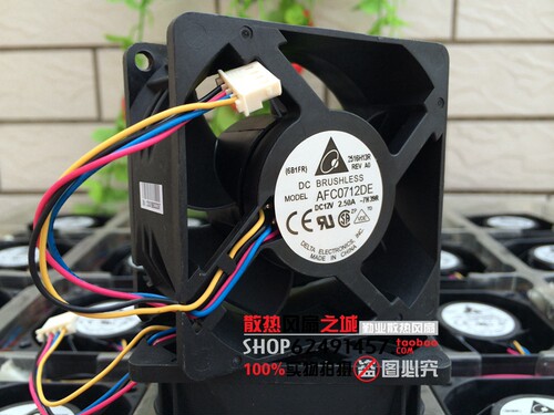 原装台达 AFC0712DE 7038 12V 2.5A 7cm大风量风扇 4线PWM控速 - 图0