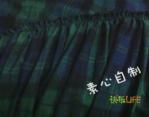 【木兰花】素心自制春秋民族风不规则下摆棉布格子半身大摆跳舞裙 - 图2