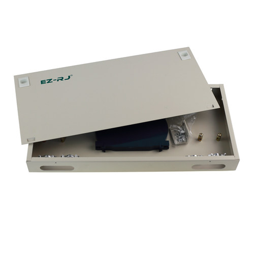 EZ-RJ12口FCST机架式光纤终端盒光纤盒光缆光端盒尾纤盒加厚1.0 - 图1