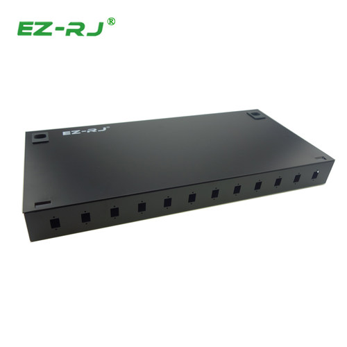 EZ-RJ 12口SC机架式光缆光端盒跳线盒尾线熔接续盒 - 图0
