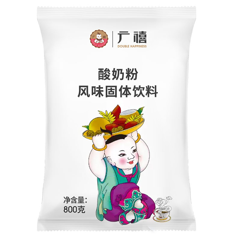 广禧酸奶粉800G无需发酵粉酸奶即冲商用自制甜品水果捞奶茶专用-图3