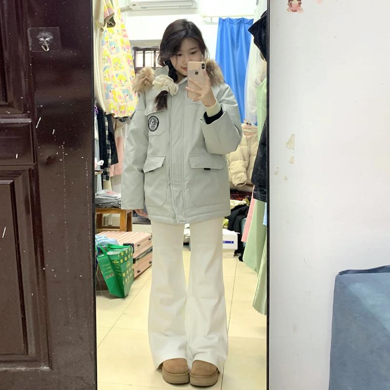 冬季羽绒棉衣棉服女2025年新款中长款派克服加厚韩系小众棉袄外套 - 图3