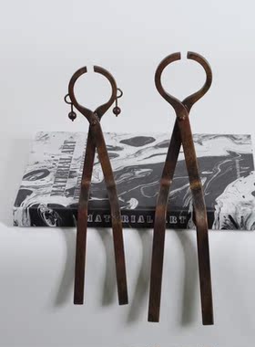 现代侘寂新中式剪刀人夫妇组合摆件样板间书房桌面家居装饰品摆件