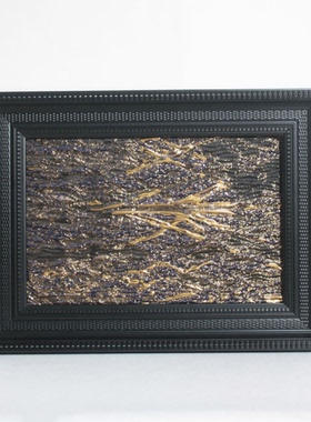 中古风复古小众创意实木装饰画摆件样板间家居客厅玄关墙面画框