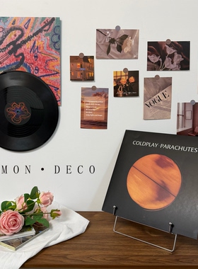 仿真黑胶唱片个性装饰摆件墙面壁饰装饰拍照道具直播间背景墙壁式