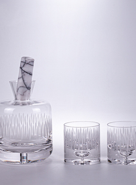 简约轻奢高端艺术玻璃酒具套装样板间酒店高级醒酒器分酒壶酒杯