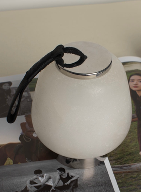 现代简约水晶云石触摸三色台灯摆件样板间家居卧室床头氛围小夜灯