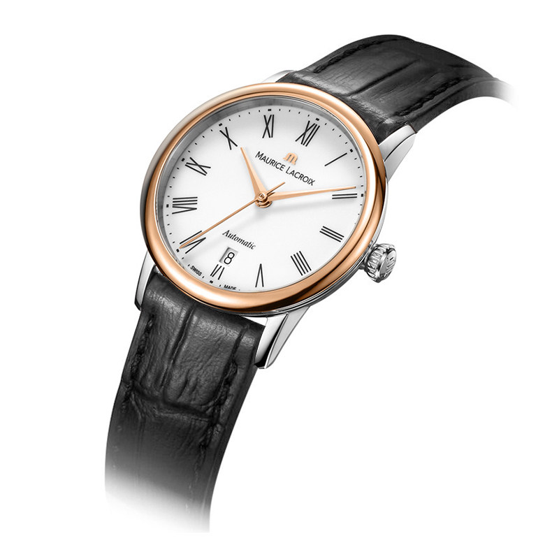 瑞士艾美女表典雅系列皮带自动机械表潮流个性LC6063-PS101-110