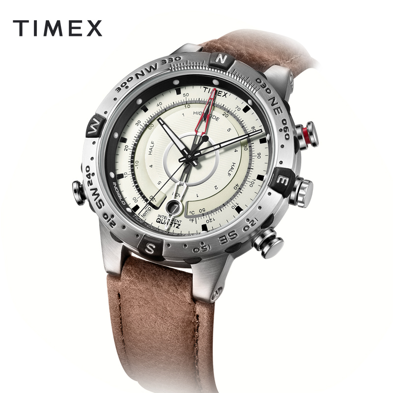 TIMEX/天美时户外运动手表男美国多功能时尚指南针夜光男表T2N721