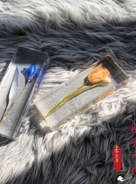 【桃夭手作】郁金香真花标本原创纯手工定制软装情侣礼物顺丰包邮