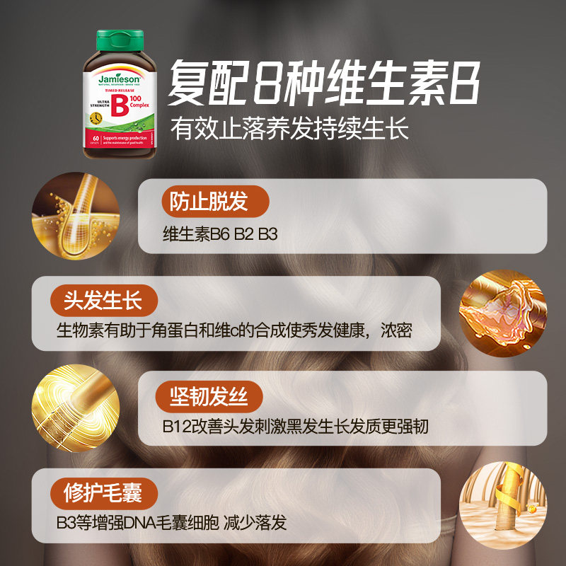 jamieson健美生复合维生素b生物素 Jamieson健美生海外B族维生素