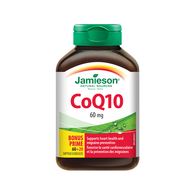 【会员专属】Jamieson健美生加拿大进口辅酶Q10软胶囊60mg 80粒