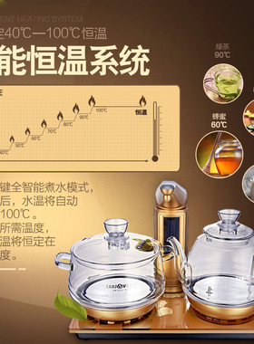 kamjove/金灶g9玻璃茶具电热水壶
