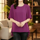 Summer plus size-slimming chiffon ເທິງແຂນສັ້ນ