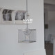 Retro light industrial style hollow grid art chandelier