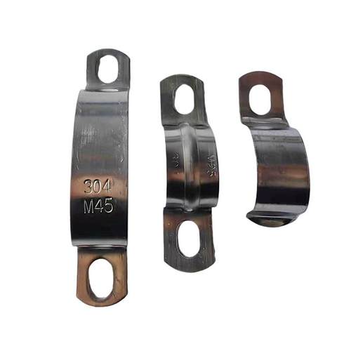 加厚骑马卡单边卡304不锈钢管卡欧姆卡U型1.5mm厚2.0mm厚马鞍卡 - 图2