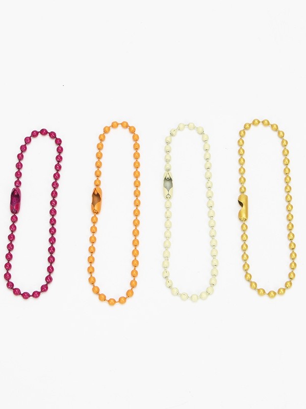 咕卡盘饰品配件10cm金属圆珠链波珠链彩色吊牌链铁挂件链喷漆珠链,淘宝优惠券,粉丝福利购,淘宝优惠卷