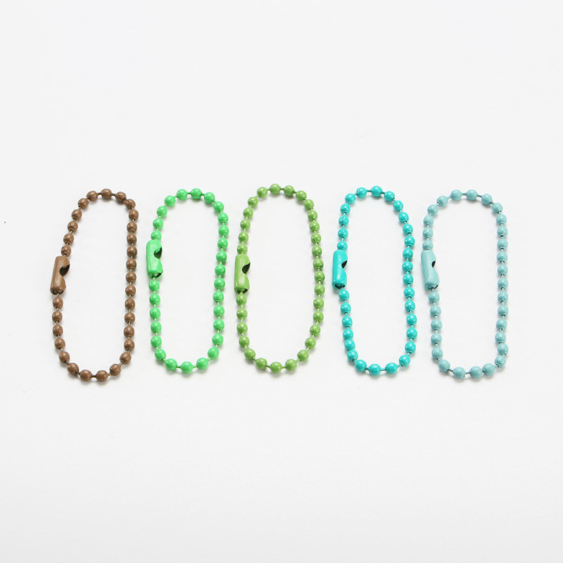 咕卡盘饰品配件10cm金属圆珠链波珠链彩色吊牌链铁挂件链喷漆珠链,淘宝优惠券,粉丝福利购,淘宝优惠卷