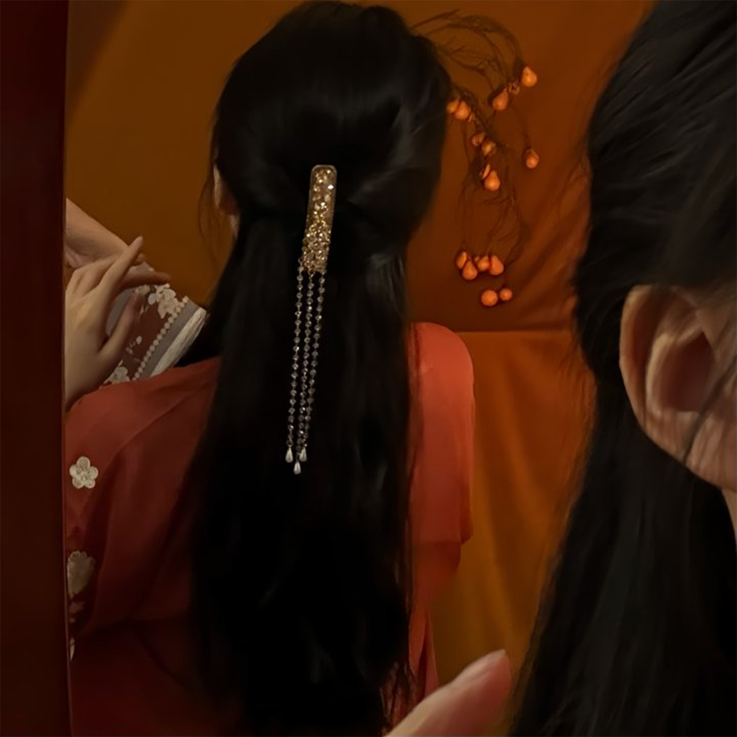 锦瑟流年~新中式发夹女高级感精致满钻流苏刘海夹头饰民族风发饰,淘宝优惠券,粉丝福利购,淘宝优惠卷