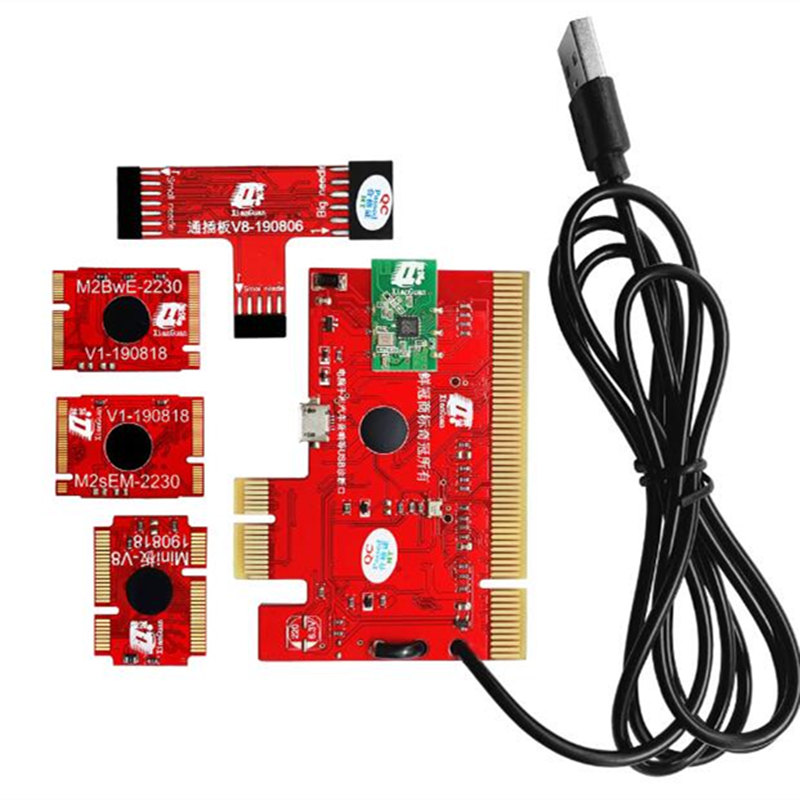 奇冠手机台式机笔记本多功能智能诊断卡 M2 mSATA PCI PCIE测试卡-图3