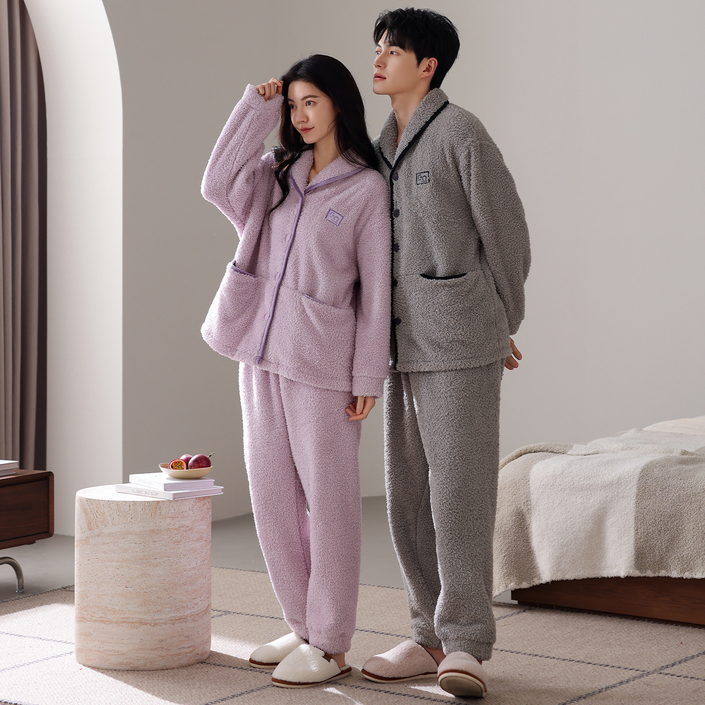 芬腾珊瑚绒情侣睡衣冬季女款加厚大码法兰绒男士秋冬款家居服套装,淘宝优惠券,粉丝福利购,淘宝优惠卷