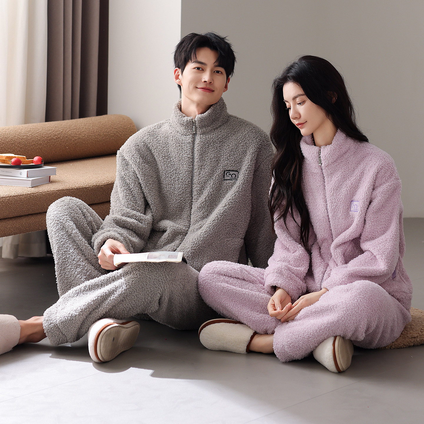 芬腾珊瑚绒情侣睡衣冬季女款加厚大码法兰绒男士秋冬款家居服套装,淘宝优惠券,粉丝福利购,淘宝优惠卷