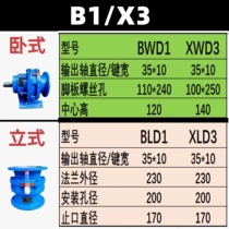 Cycloidal needle wheel reducer BWD1-11-17-23-29-35-53-59-2 2KW