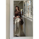 ໂສ້ງຂາກວ້າງ JMWOMEN linen