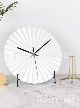 简约装饰圆盘瓷盘子支架展示架钟表托架盘架相框架托铁艺架子