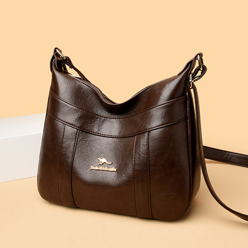 品牌真皮牛皮女包包2026新款大容量单肩斜挎包休闲简约妈妈婆婆包,淘宝优惠券,粉丝福利购,淘宝优惠卷
