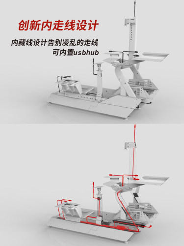 AZRACING模组化CS-Pro模拟赛车座舱支架座椅/fanatec/速摩/MOZA-图2