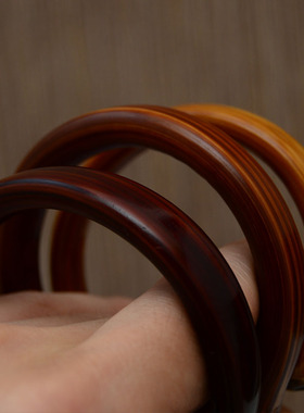 无节鸡血藤精品手镯原创情侣