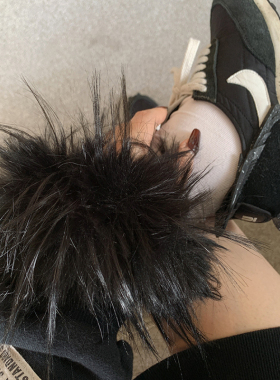 chicaddblack超仙长毛毛发圈