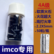 Love Cool Lighter Firestone Imco Fire Stone 4A Premium Great Spark Soft Flint calcium carbide 2 2X5mm black 50 grain