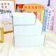 Thickened extra hard double-sided white airplane folding carton rectangular carton high-end card delivery express packaging gift box