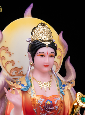九尾狐新款神像青丘女狐摆件