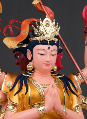 斗姆紫光圣母斗母星像树脂摆件