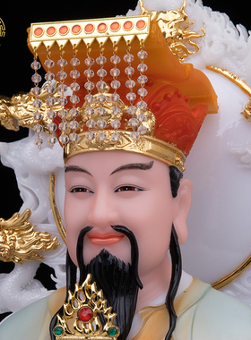 汉白玉玉帝王母神像玉皇大帝瑶池王母娘娘金母摆件西王母供奉家用