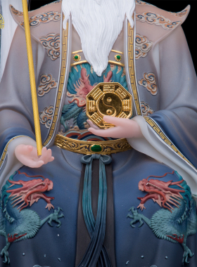 鸿钧老祖三清祖师道家供奉摆件
