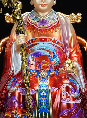 纯铜玉帝西王母瑶池金母供奉摆件