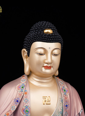 娑婆三圣观音菩萨供奉摆件